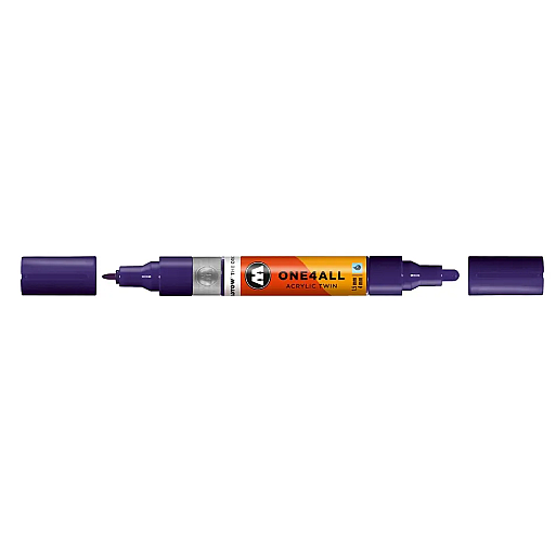 Molotow One4All Akrilik Çift Uçlu Marker Kalem 1,5-4 mm 043 Violet Dark - 1