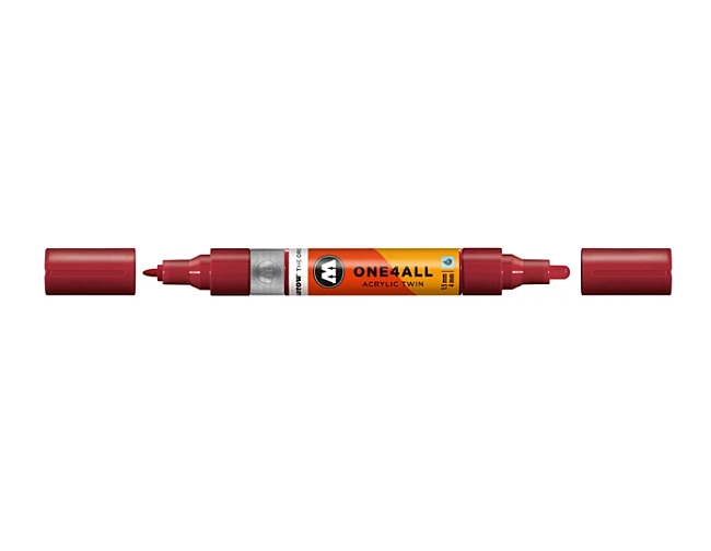 Molotow One4All Akrilik Çift Uçlu Marker Kalem 1,5-4 mm 086 Burgundy - 1