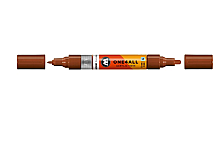 Molotow One4All Akrilik Çift Uçlu Marker Kalem 1,5-4 mm 092 Hazelnut Brown - 1