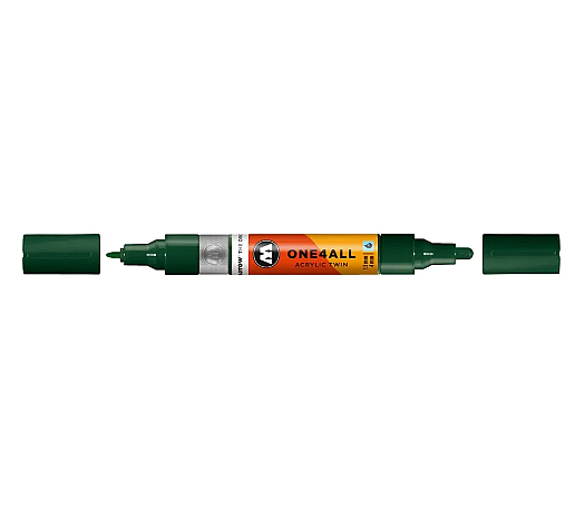 Molotow One4All Akrilik Çift Uçlu Marker Kalem 1,5-4 mm 145 Future Green - 1
