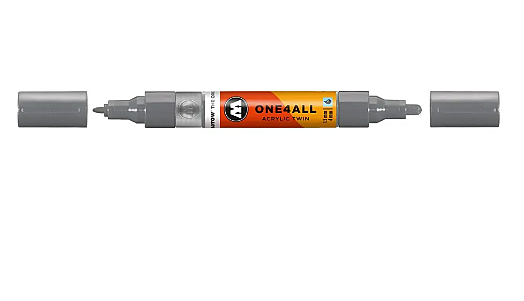 Molotow One4All Akrilik Çift Uçlu Marker Kalem 1,5-4 mm 238 Grey Blue Dark - 1
