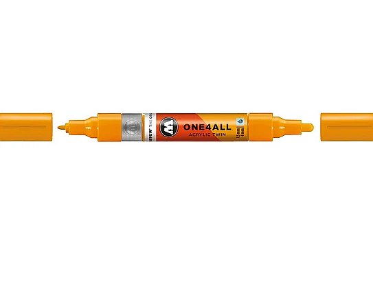 Molotow One4All Akrilik Çift Uçlu Marker Kalem 1,5-4 mm 240 Light Orange - 1