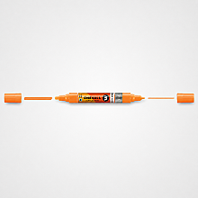 Molotow One4All Akrilik Çift Uçlu Marker Kalem 1,5-4 mm 241 Goldfish - 1