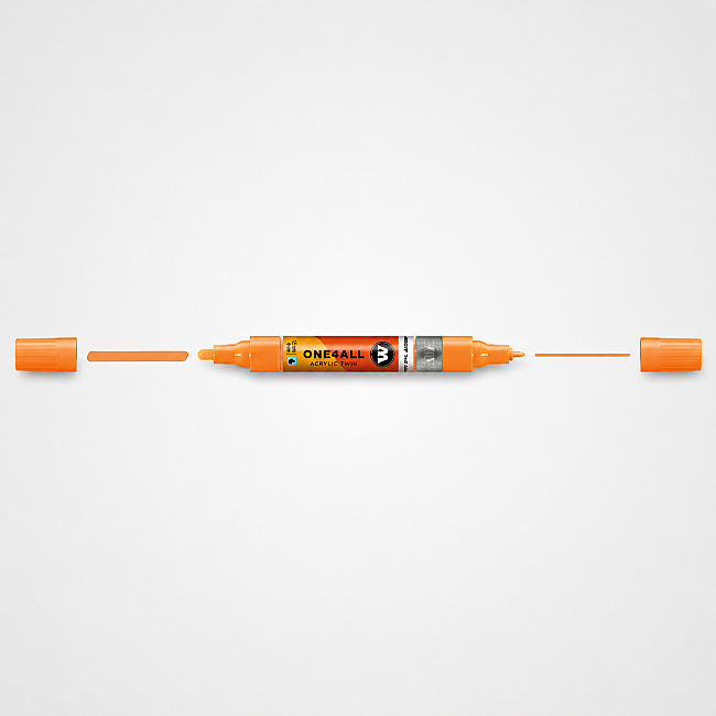 Molotow One4All Akrilik Çift Uçlu Marker Kalem 1,5-4 mm 241 Goldfish - 1