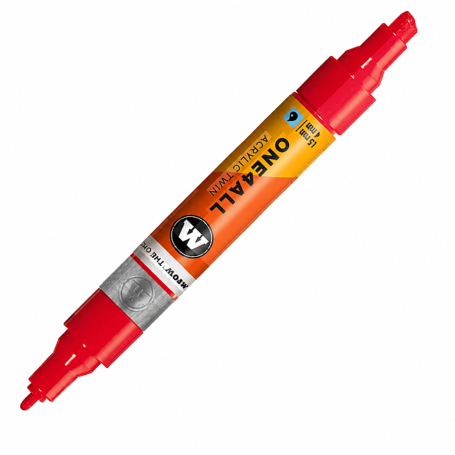 Molotow One4All Akrilik Çift Uçlu Marker Kalem 1,5-4 mm 243 Cherry Red - 1