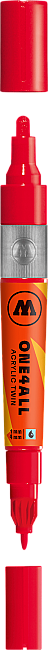 Molotow One4All Akrilik Çift Uçlu Marker Kalem 1,5-4 mm 243 Cherry Red - 1
