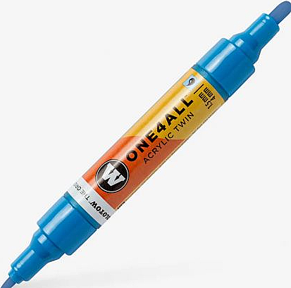 Molotow One4All Akrilik Çift Uçlu Marker Kalem 1,5-4 mm 249 Ultramarine - 1