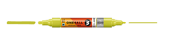 Molotow One4All Akrilik Çift Uçlu Marker Kalem 1,5-4 mm 257 Nature Green Light - 1