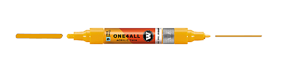 Molotow One4All Akrilik Çift Uçlu Marker Kalem 1,5-4 mm 258 Mustard Yellow - 1