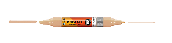 Molotow One4All Akrilik Çift Uçlu Marker Kalem 1,5-4 mm 259 Sand - 1