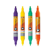 Molotow One4All Akrilik Çift Uçlu Marker Kalem 1.5-4 mm (Tüm Renkler) - Molotow