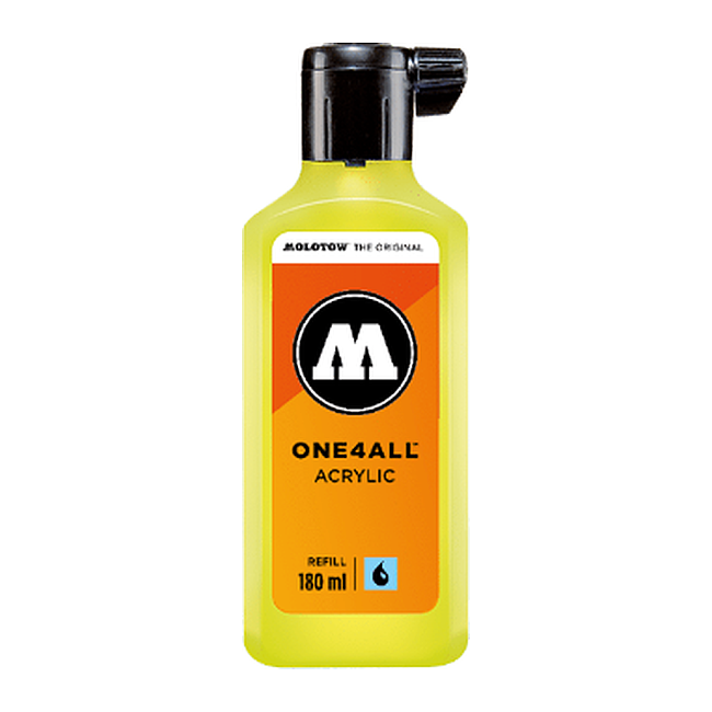 Molotow One4All Akrilik Mürekkep Refill 180 ml 263 Neon Green Light Fluo - 1
