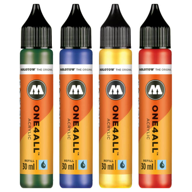 Molotow One4All Akrilik Mürekkep Refill 30 ml (Tüm Renkler) - 1