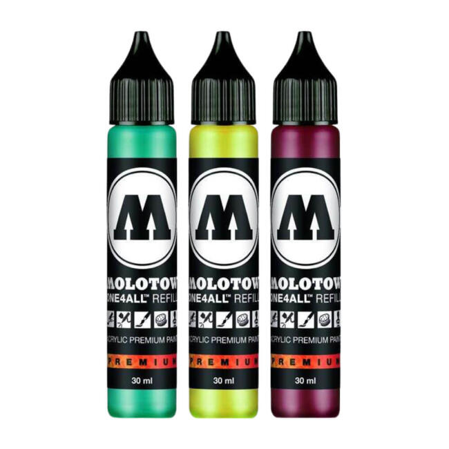 Molotow One4All Akrilik Mürekkep Refill 30 ml (Tüm Renkler) - 1