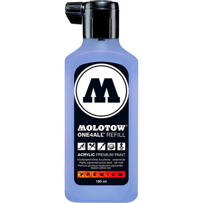 Molotow One4All Akrilik Mürekkep Refill 180 ml Blue Violet Pastel 209 - 1