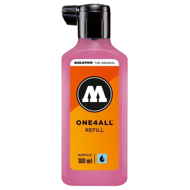 Molotow One4All Akrilik Mürekkep Refill 180 ml Neon Pink 200 - 1