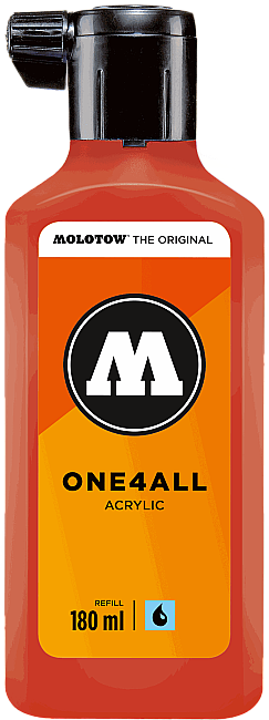 Molotow One4All Akrilik Mürekkep Refill 180 ml Dare Orange 85 - 1