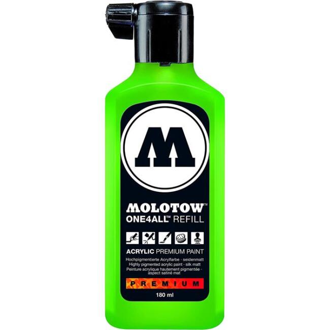Molotow One4All Akrilik Mürekkep Refill 180 ml KACAO77 Green 222 - 1