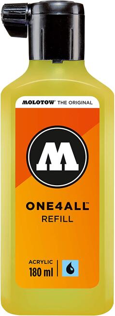 Molotow One4All Akrilik Mürekkep Refill 180 ml Neon Yellow Fluorescent 220 - 2