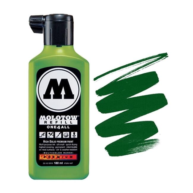 Molotow One4All Akrilik Mürekkep Refill 180 ml Poison Green 236 - 1