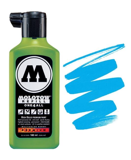 Molotow One4All Akrilik Mürekkep Refill 180 ml Shock Blue 230 - 2