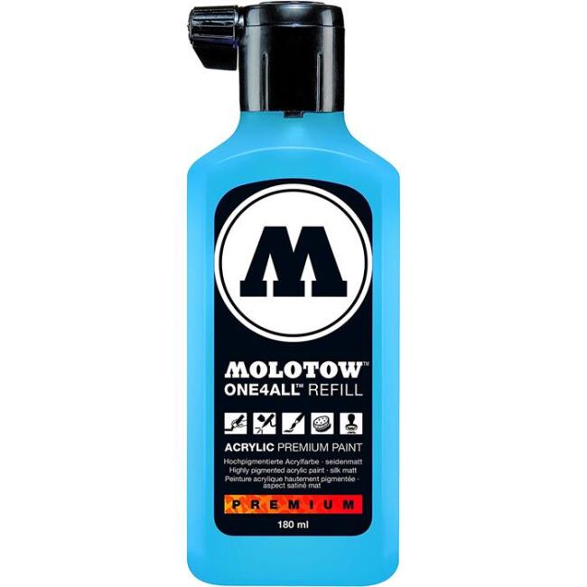 Molotow One4All Akrilik Mürekkep Refill 180 ml Shock Blue Middle 161 - 1