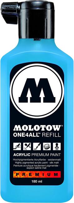 Molotow One4All Akrilik Mürekkep Refill 180 ml Shock Blue Middle 161 - 2