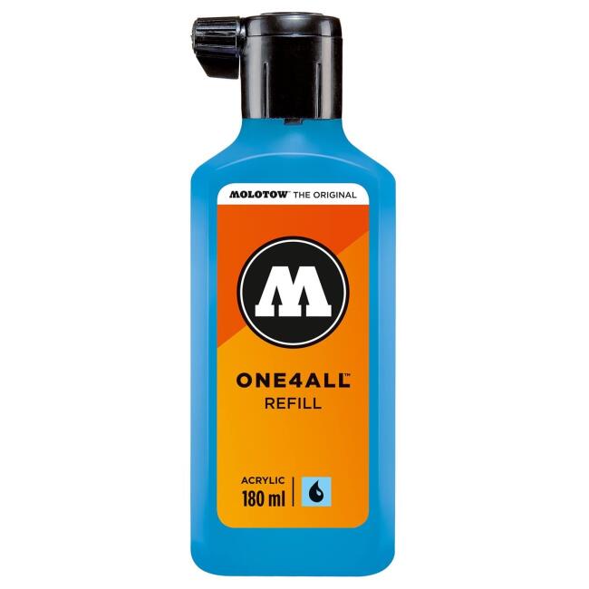 Molotow One4All Akrilik Mürekkep Refill 180 ml Shock Blue Middle 161 - 1