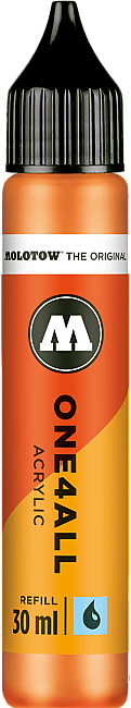 Molotow One4All Akrilik Mürekkep Refill 30 ml Neon Orange Fluorescent 218 - 1