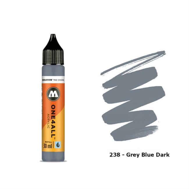 Molotow One4All Akrilik Mürekkep Refill 30 ml Grey Blue Dark 238 - 1