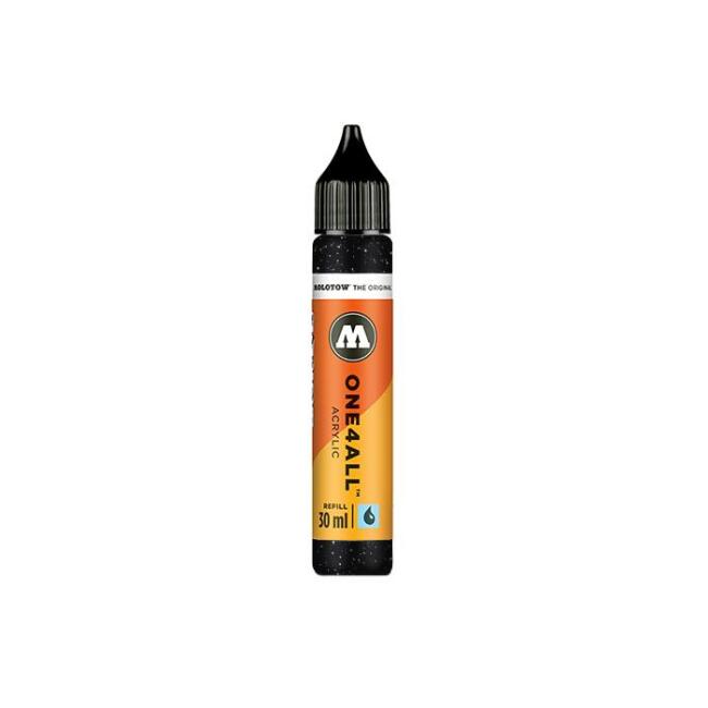 Molotow One4All Akrilik Mürekkep Refill 30 ml Metallic Black 223 - 1