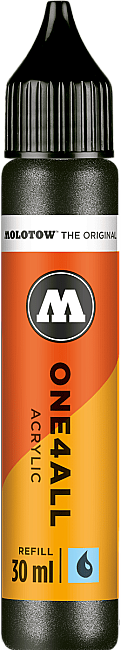 Molotow One4All Akrilik Mürekkep Refill 30 ml Metallic Black 223 - 1