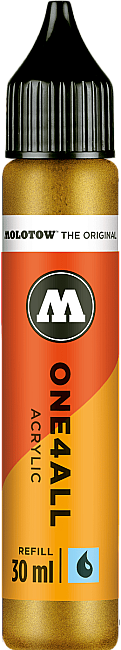Molotow One4All Akrilik Mürekkep Refill 30 ml Metallic Gold 228 - 1