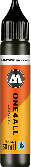 Molotow One4All Akrilik Mürekkep Refill 30 ml Signal Black 180 - 1