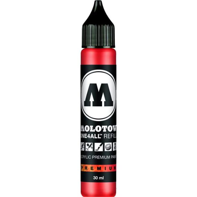 Molotow One4All Akrilik Mürekkep Refill 30 ml Traffic Red 13 - 1