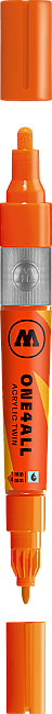 Molotow One4All Akrilik Çift Uçlu Marker Kalem 1.5-4 mm Dare Orange 085 - 1