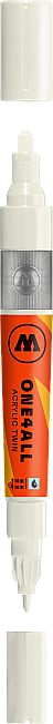 Molotow One4All Akrilik Çift Uçlu Marker Kalem 1.5-4 mm Nature White 229 - 1