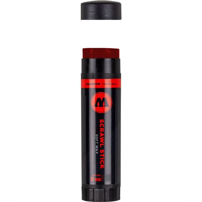 Molotow Scrawl Stick Soft Wax Solid Tebeşir 30 mm Red - 5