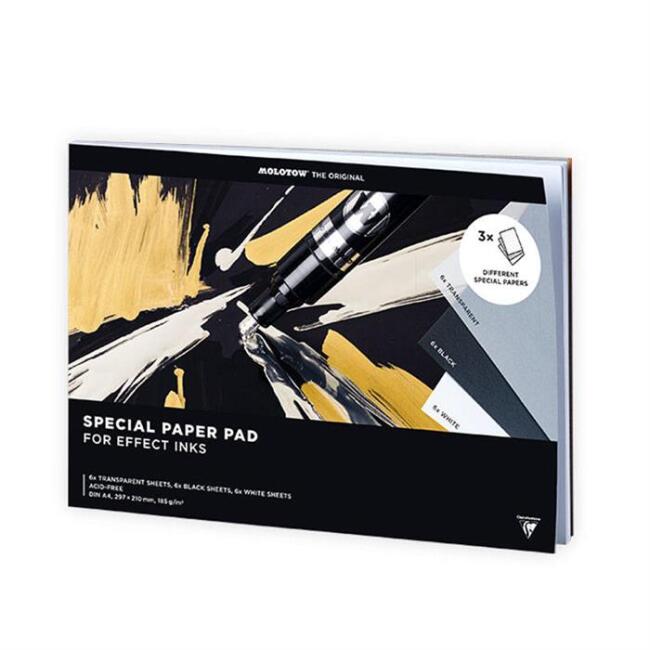 Molotow Special Paper Pad Marker ve Mürekkep Defteri A4 185 g 18 Yaprak 801219 - 1