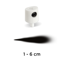 Molotow Sprey Boya Başlığı 1-6 cm Beyaz/Siyah - Molotow