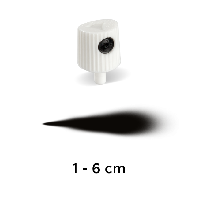 Molotow Sprey Boya Başlığı 1-6 cm Beyaz/Siyah - 1