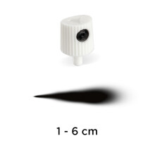 Molotow Sprey Boya Başlığı 1x6 mm Beyaz Siyah Başlık - Molotow