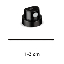 Molotow Sprey Boya Başlığı 1-3 cm Siyah/Beyaz - Molotow