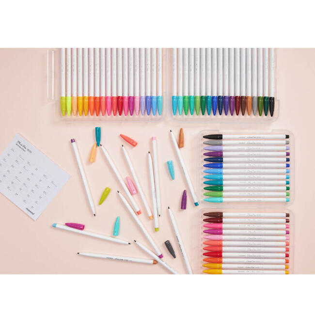 Monami Plus Pen 3000 Pigment Su Bazlı Keçeli Kalem Seti 36'lı - 6