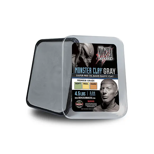 Monster Clay Elastık Modelleme Kili Gray Soft 2.05 kg - Monster Clay