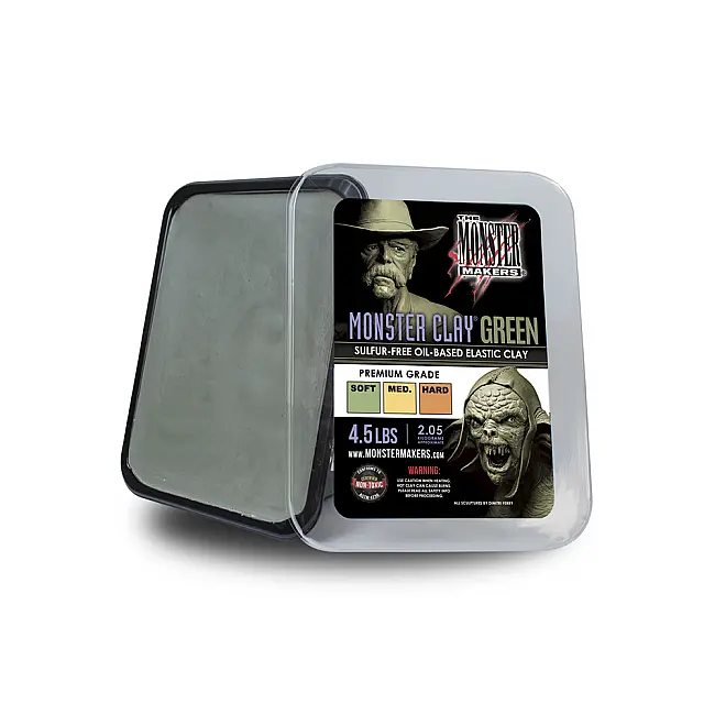 Monster Clay Elastik Modelleme Kili Green Medium 2.05 kg - Monster Clay