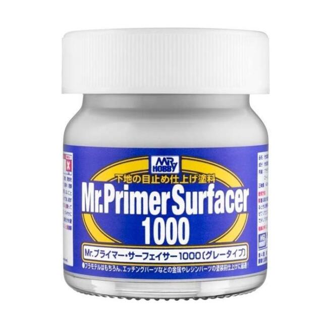 Mr Hobby Primer Surfacer 1000 Astar Boyası 40ml N:Sf287 Gray - 1