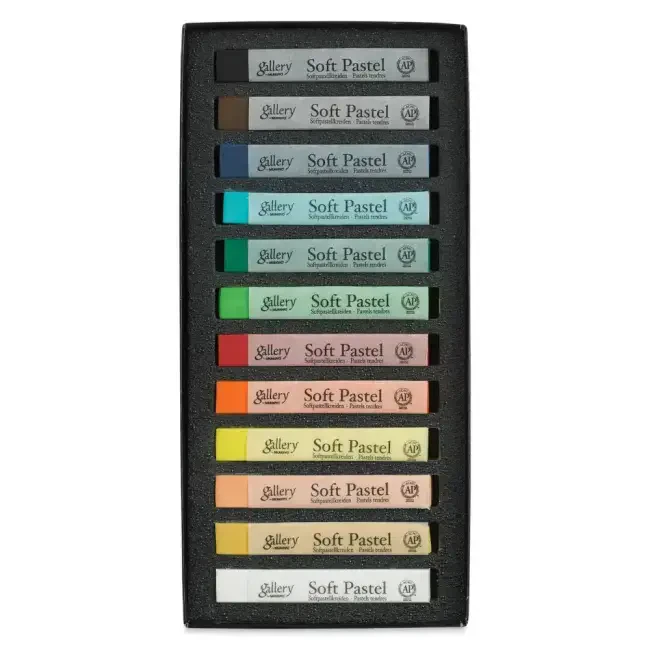 Mungyo Gallery Artists' Soft Pastel Set 12'li Asorti Renkler MPV-12 - 2