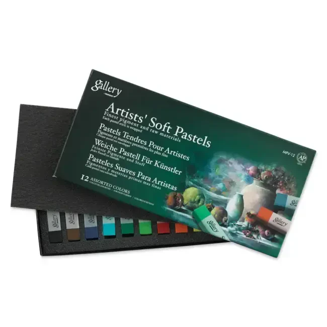 Mungyo Gallery Artists' Soft Pastel Set 12'li Asorti Renkler MPV-12 - Mungyo
