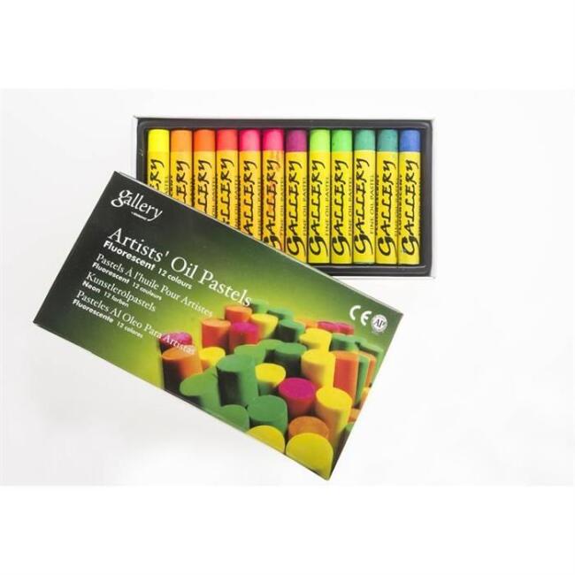 Mungyo Yağlı Pastel 12’li Set Fosforlu Renkler - 1